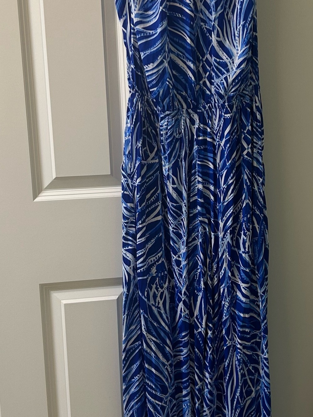 Lilly Pulitzer Dusk Jumpsuit Blue & white Size Small. PTP 18 Gorgeous Blue 💕 - Picture 4 of 7
